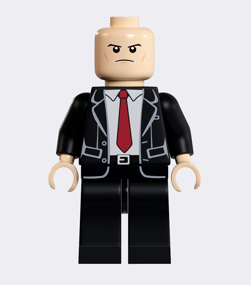 Hitman Agent 47 Lego Figure